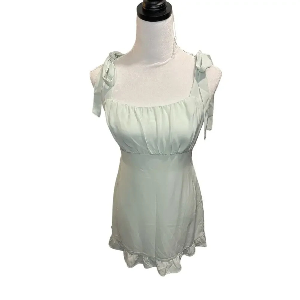 Abercrombie & Fitch Tie Strap Mini Dress